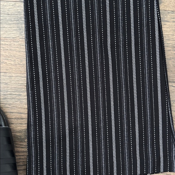 Maurices Black and White Striped Flare Pants - Picture 11 of 11